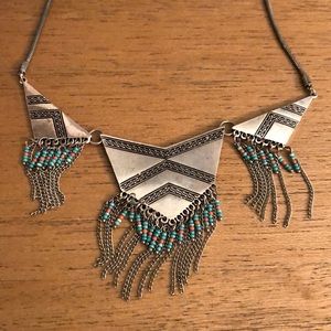 LUCKY | Beaded Fringe Necklace